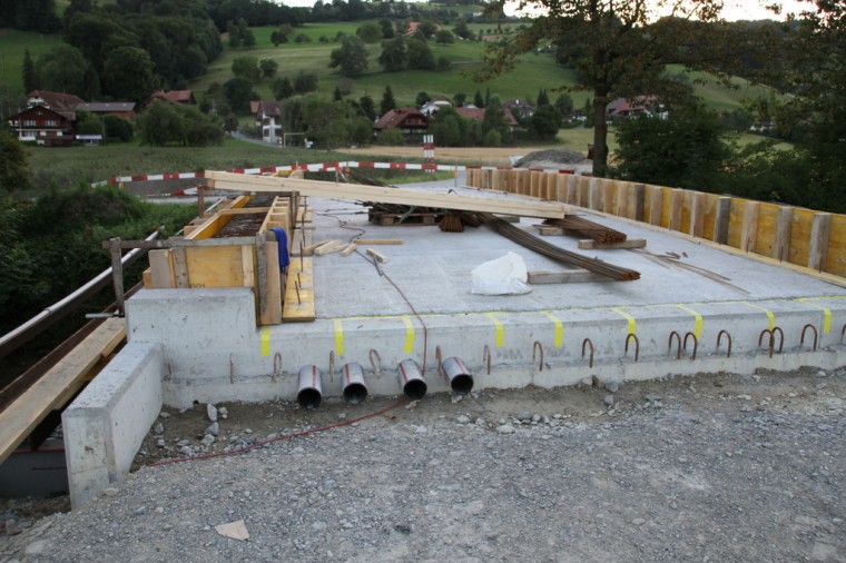 Brücke betoniert